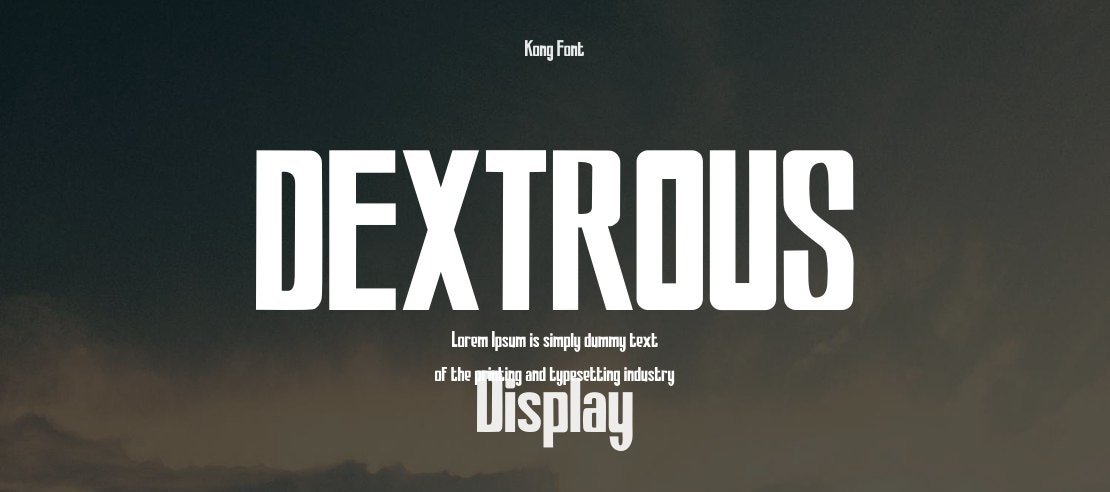 DEXTROUS Font