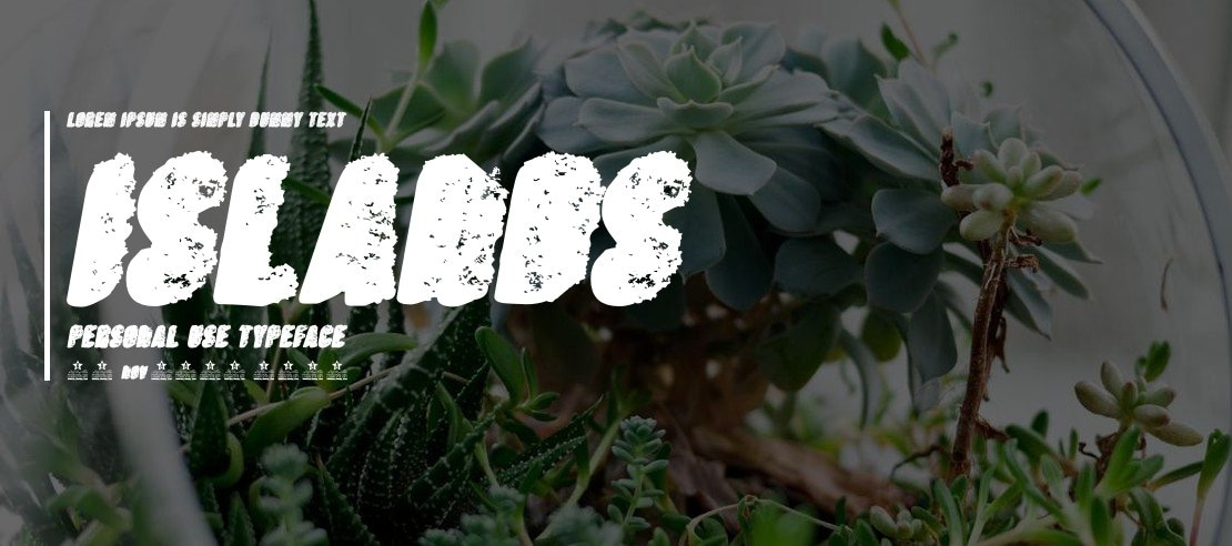 ISLANDS  PERSONAL USE Font