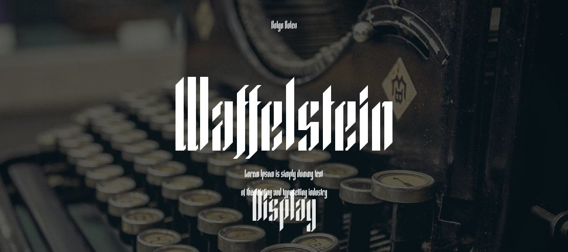 Waffelstein Font