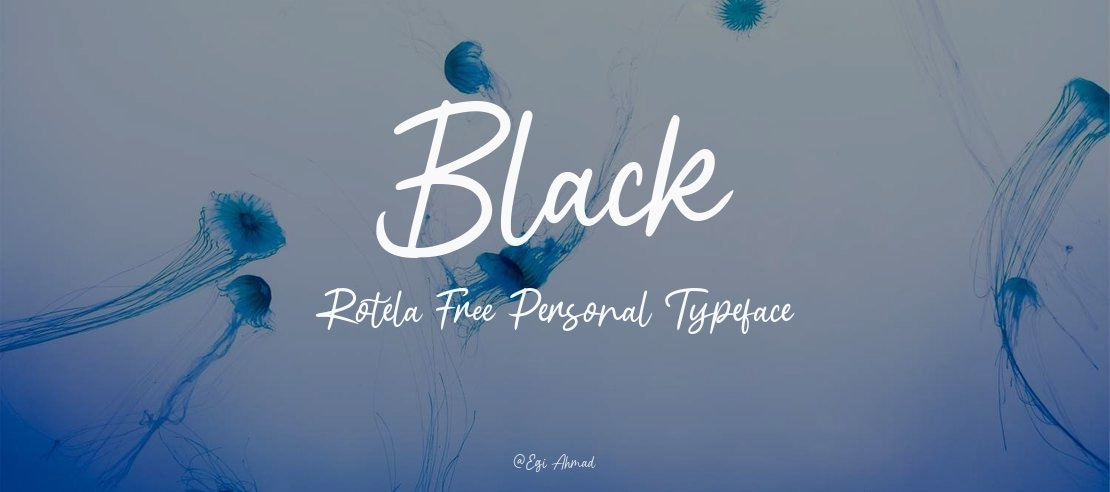 Black Rotela Free Personal Font