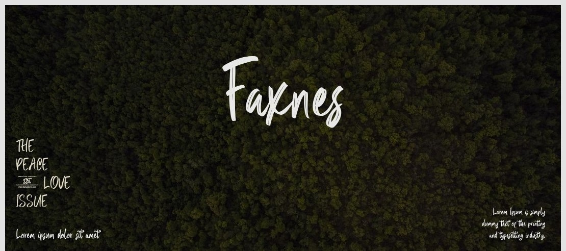 Faxnes Font