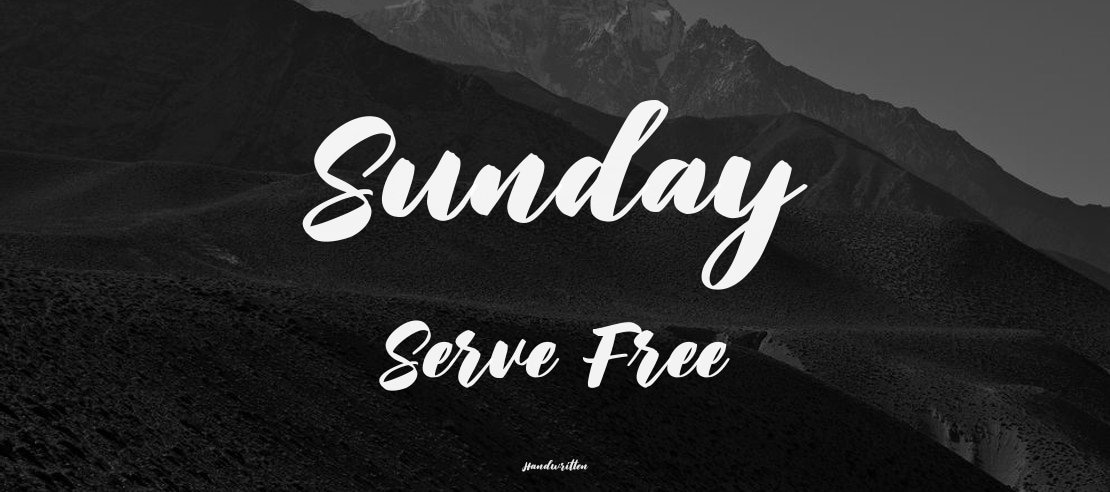 Sunday Serve Free Font