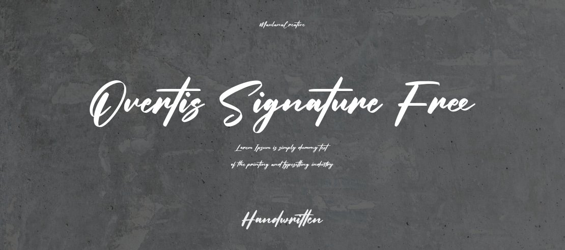 Overtis Signature Free Font