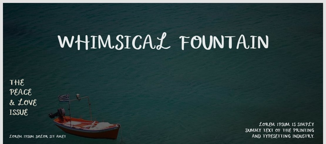 Whimsical Fountain Font