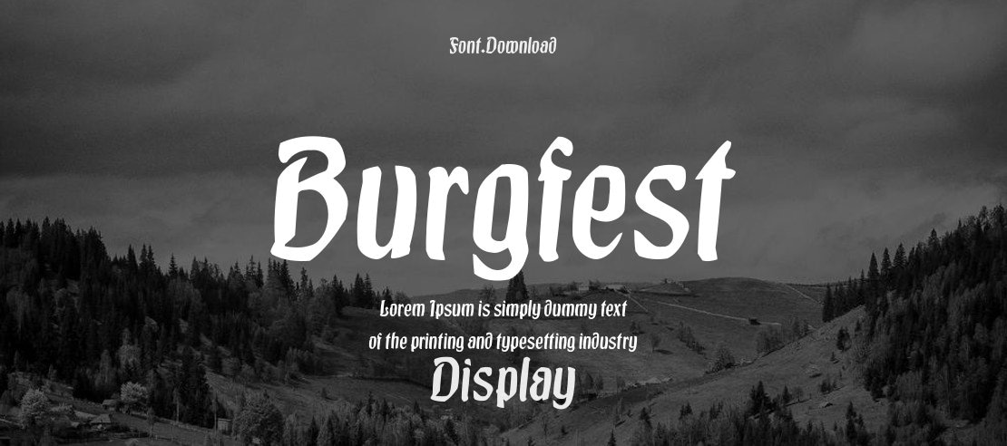 Burgfest Font