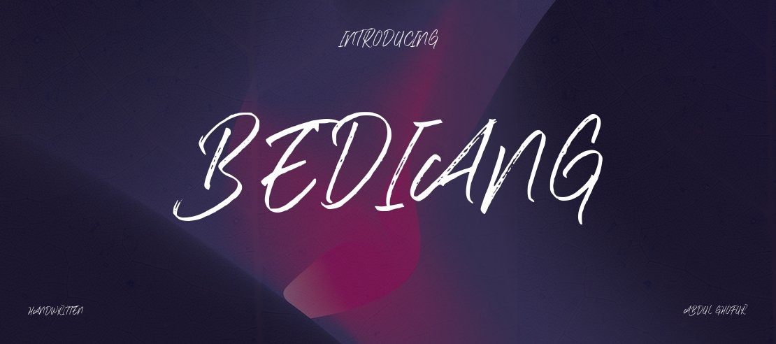 Bediang Font