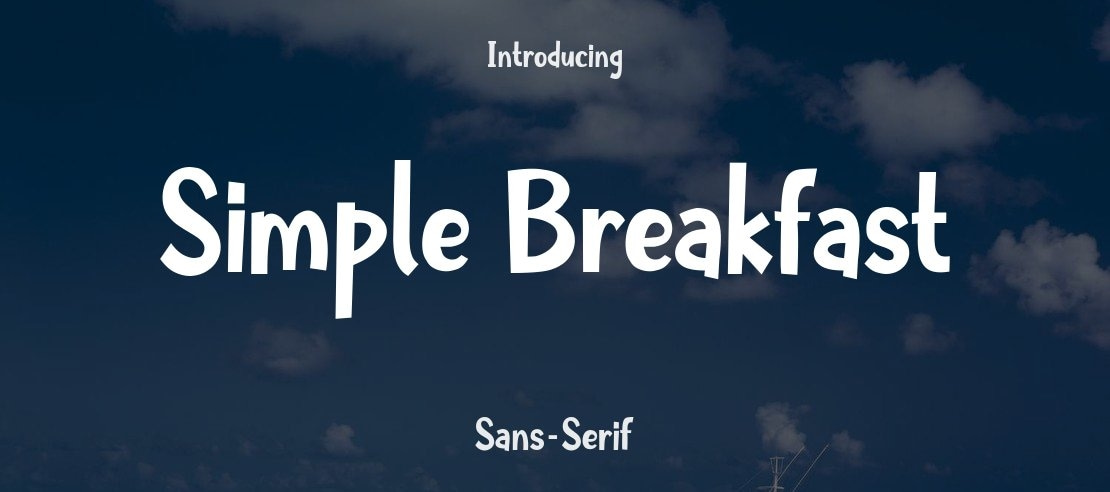 Simple Breakfast Font