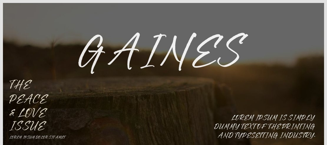 Gaines Font