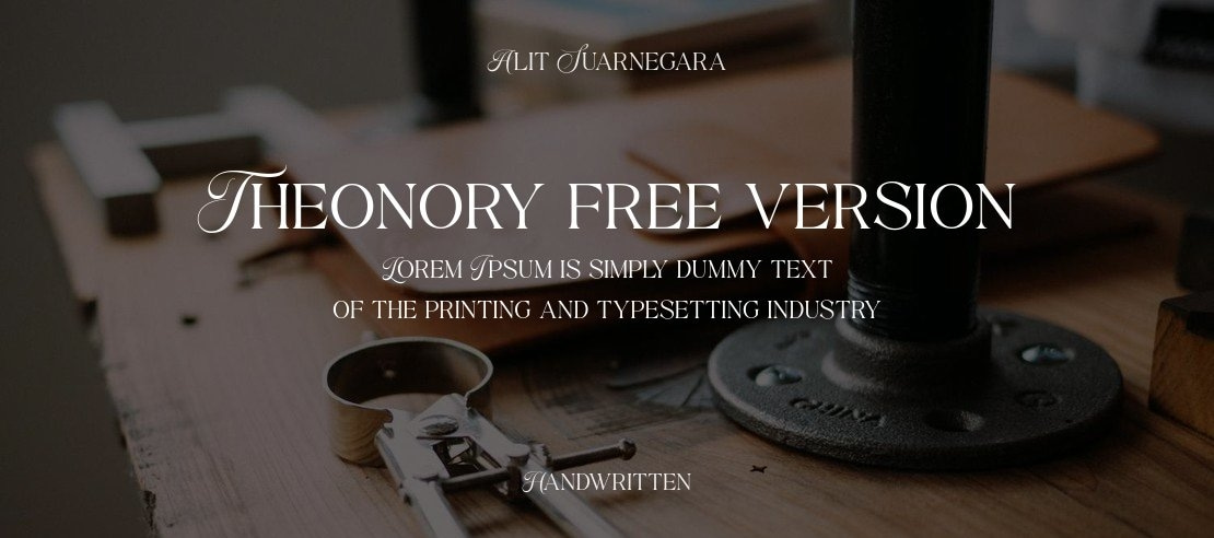 Theonory free version Font