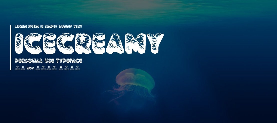 ICECREAMY PERSONAL USE Font