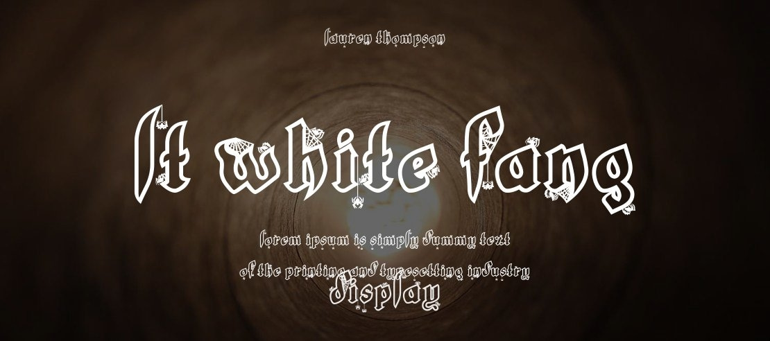 LT White Fang Font