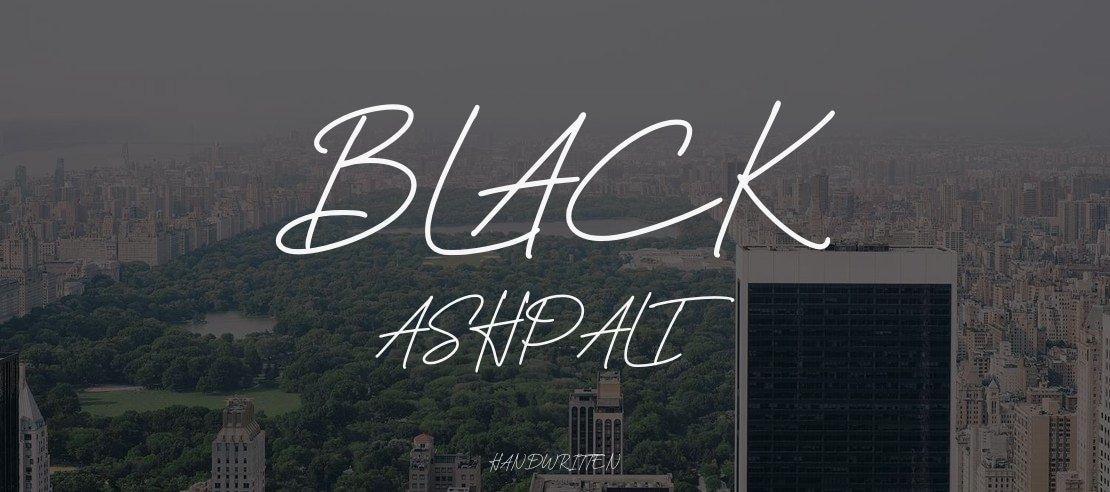 Black Ashpalt Font