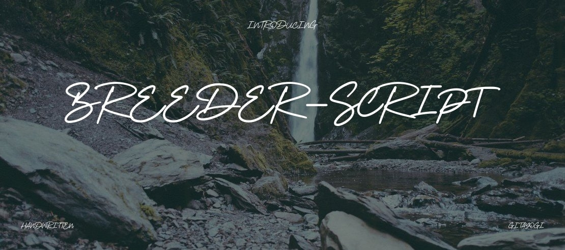 Breeder-Script Font