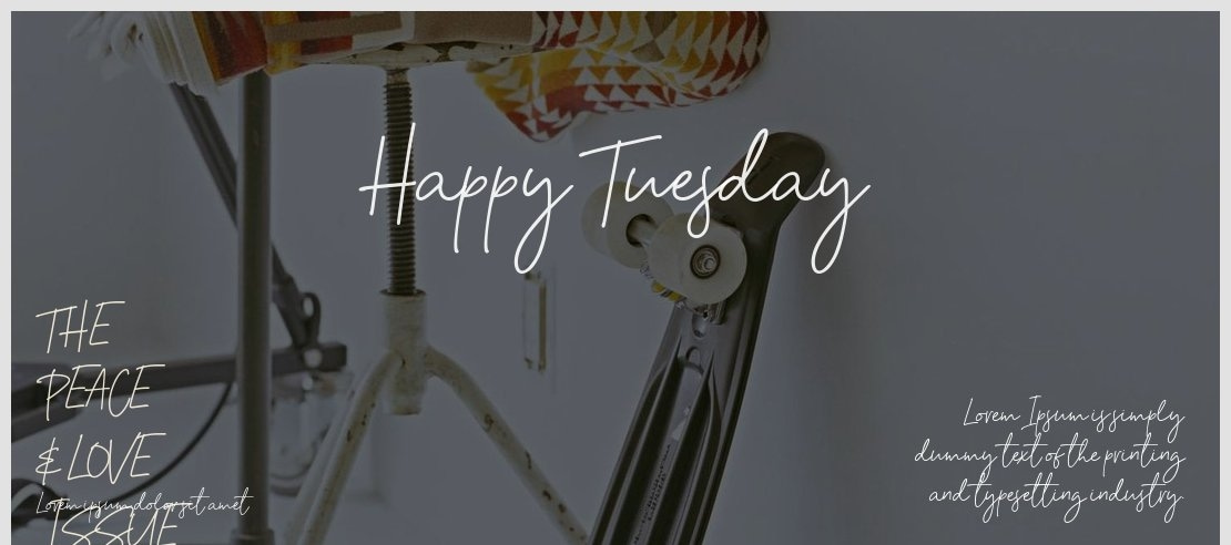 Happy Tuesday Font