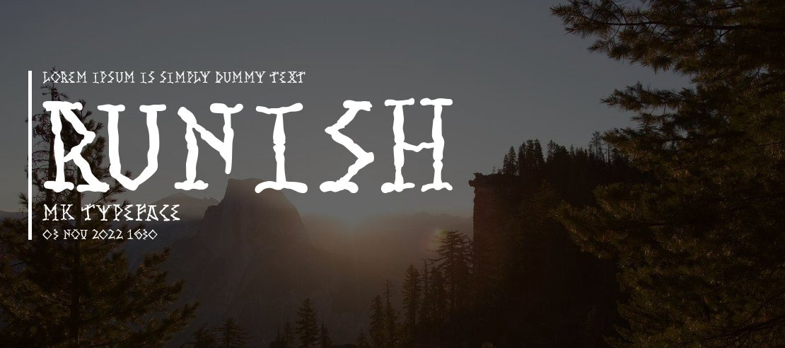 Runish MK Font