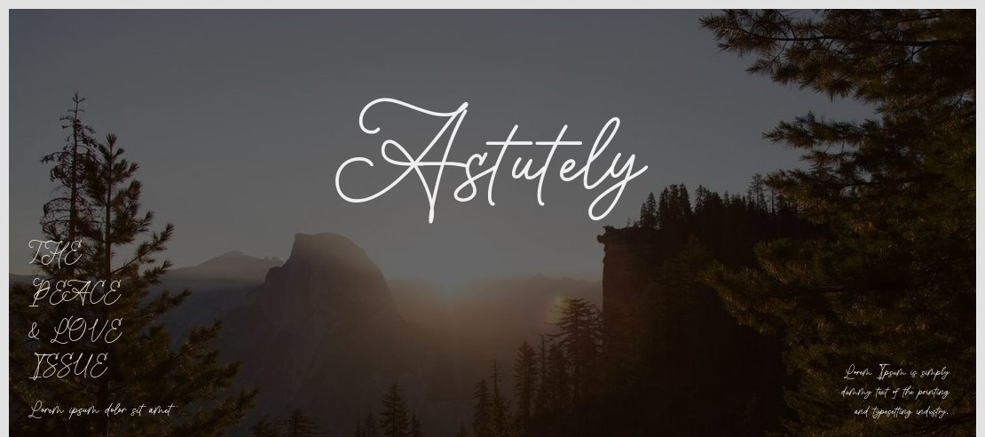 Astutely Font