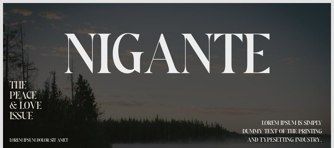 Nigante Font