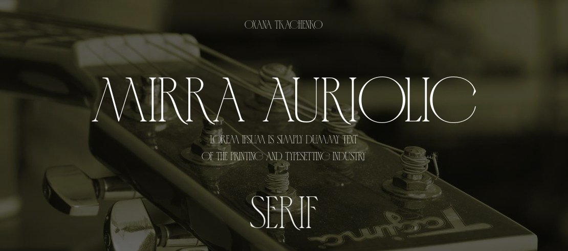 Mirra Auriolic Font