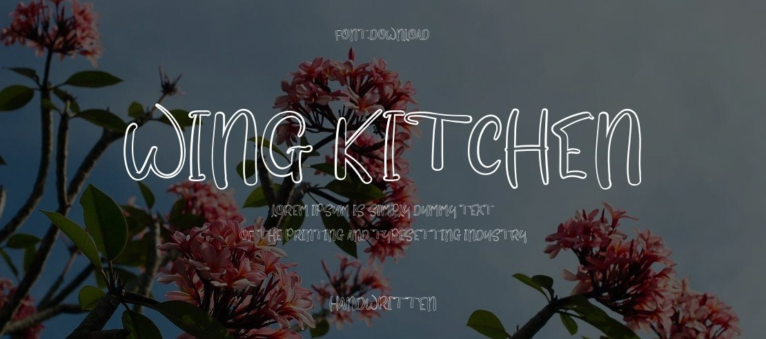 Wing Kitchen Font