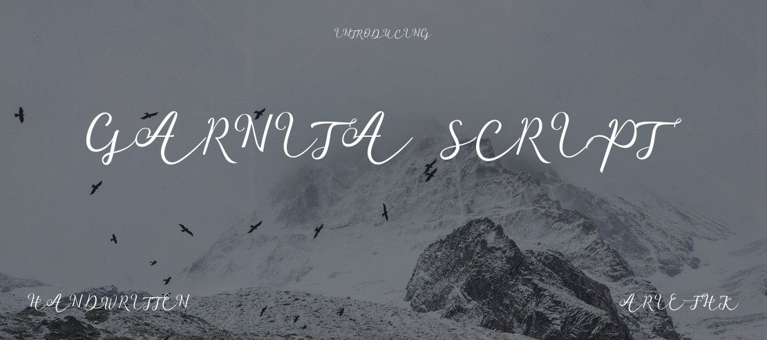 Garnita Script Font