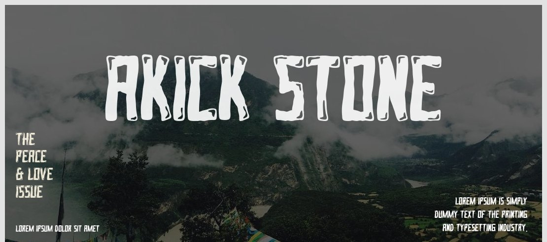 AKICK STONE Font