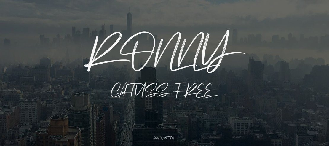 Ronny Catuss Free Font