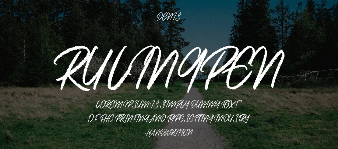 Rulingpen Font