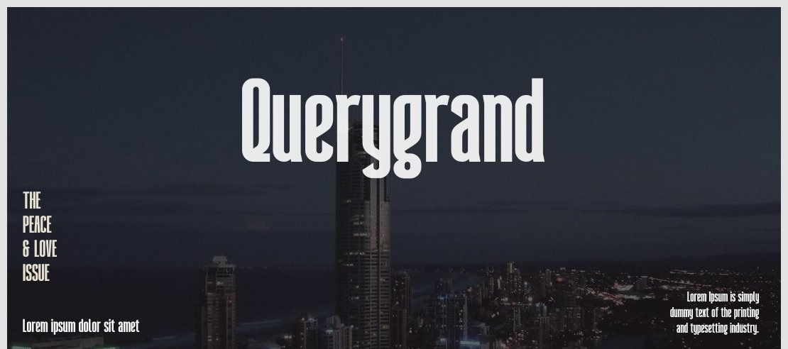 Querygrand Font