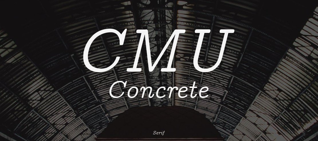 CMU Concrete Font