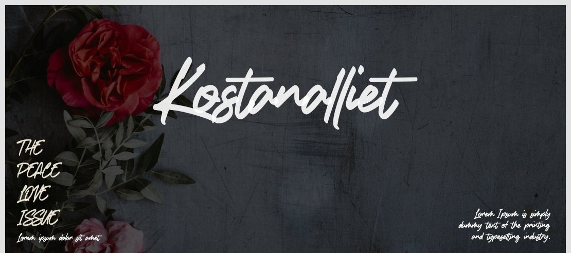 Kostanalliet Font