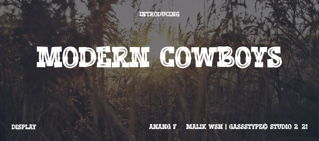 Modern Cowboys Font