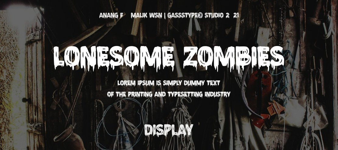 Lonesome Zombies Font