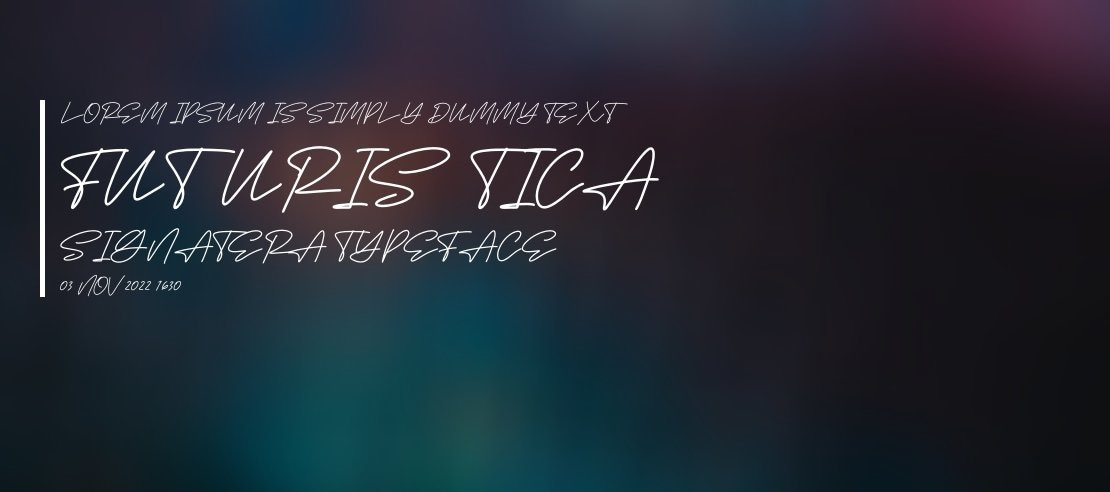 Futuristica Signatera Font