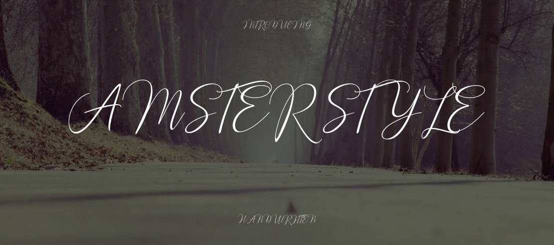 Amster Style Font Family