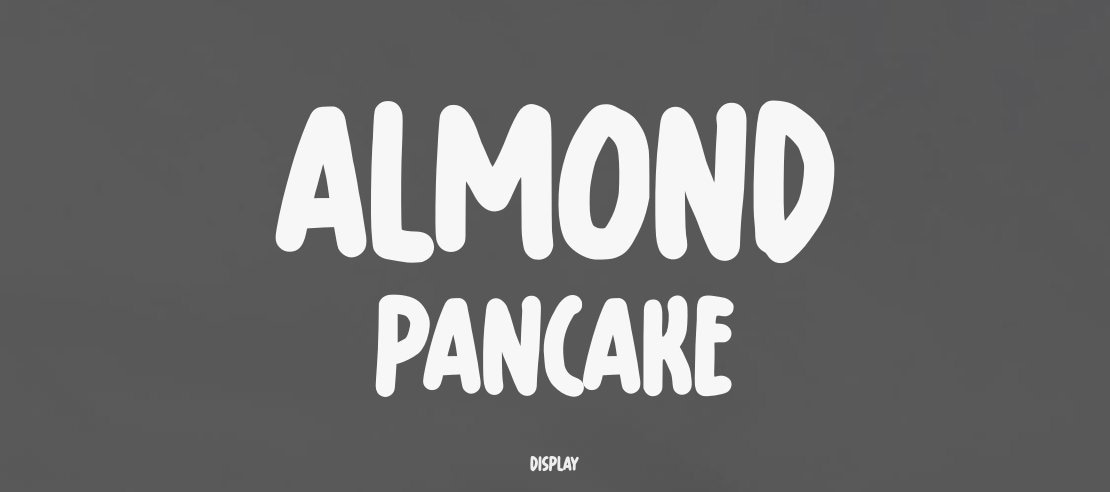 Almond Pancake Font