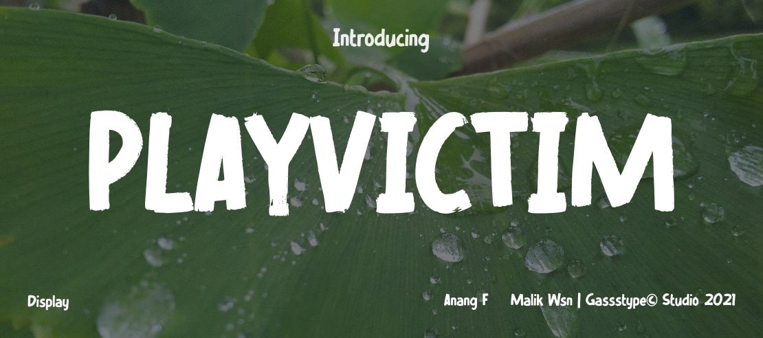 PLAYVICTIM Font