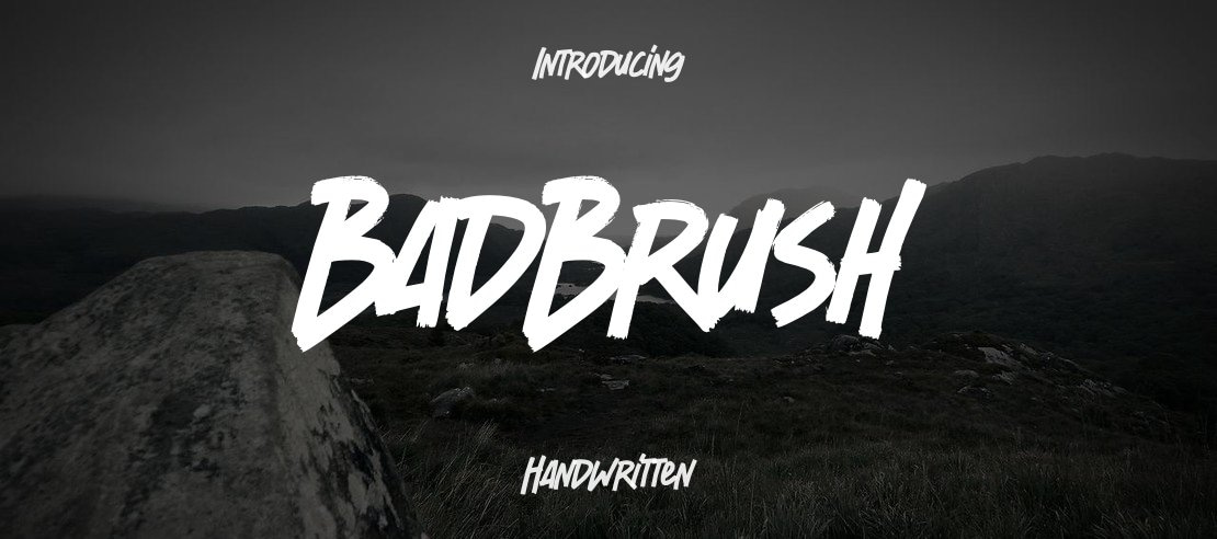 BadBrush Font