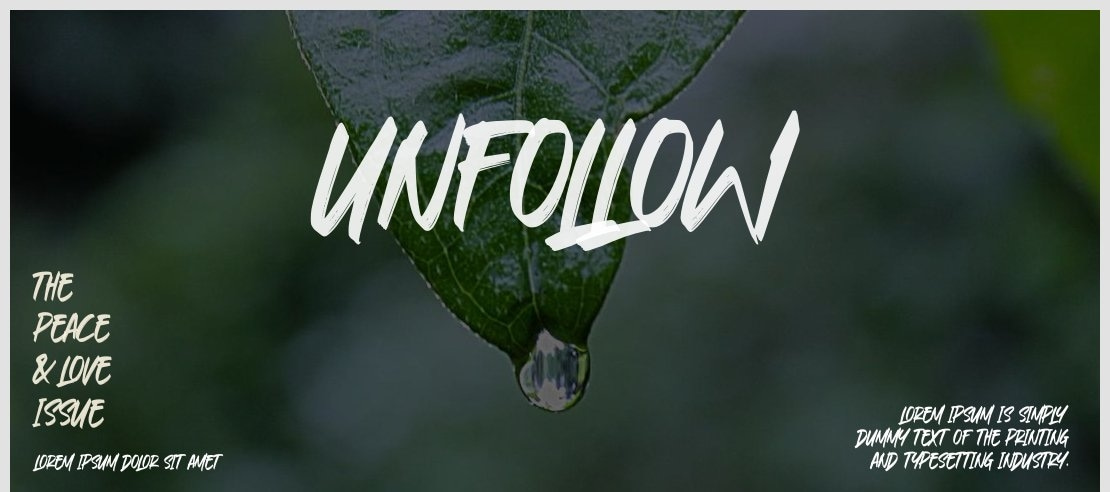 Unfollow Font