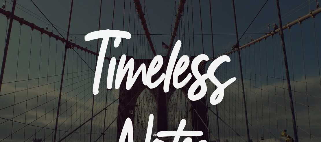 Timeless Notes Font