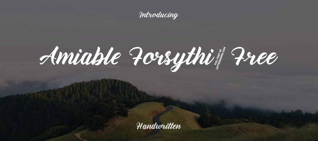 Amiable Forsythia Free Font