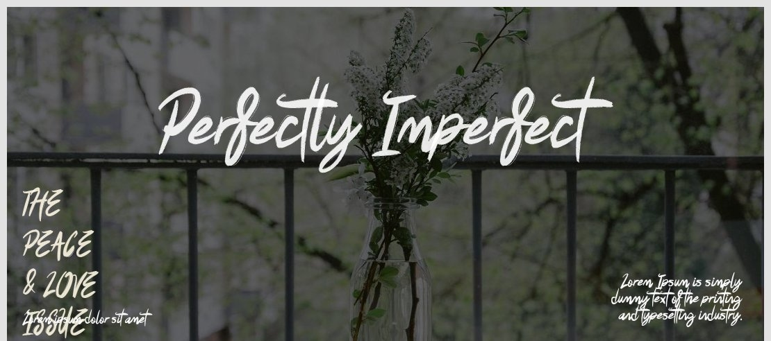 Perfectly Imperfect Font