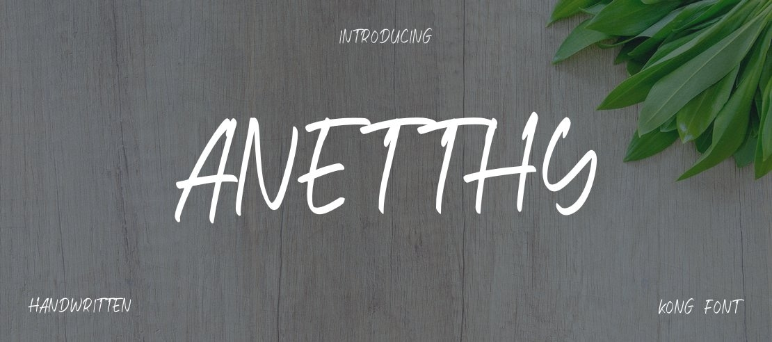 Anetthy Font