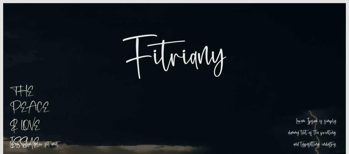 Fitriany Font