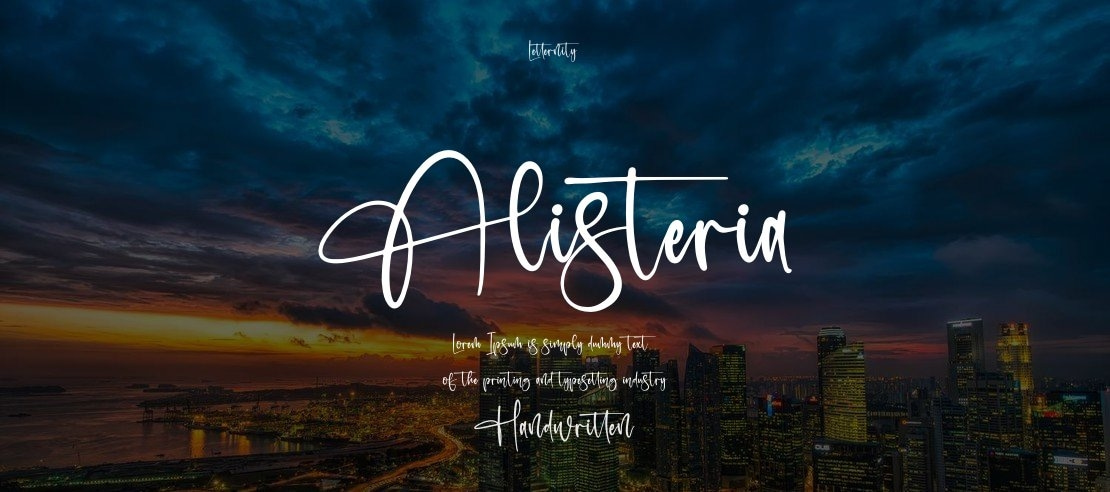 Alisteria Font