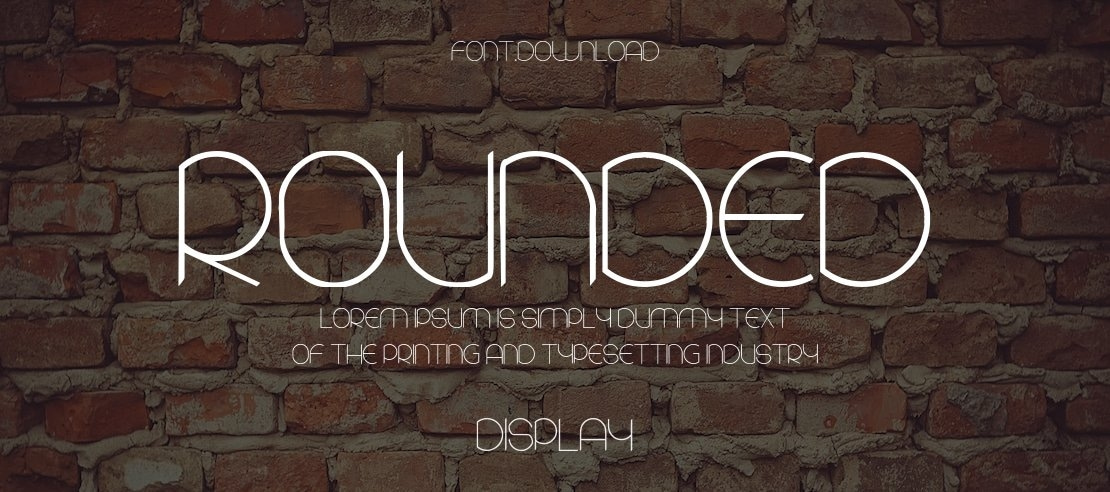 Rounded Font