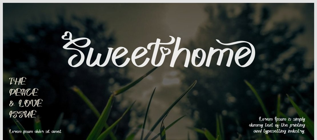 Sweethome Font