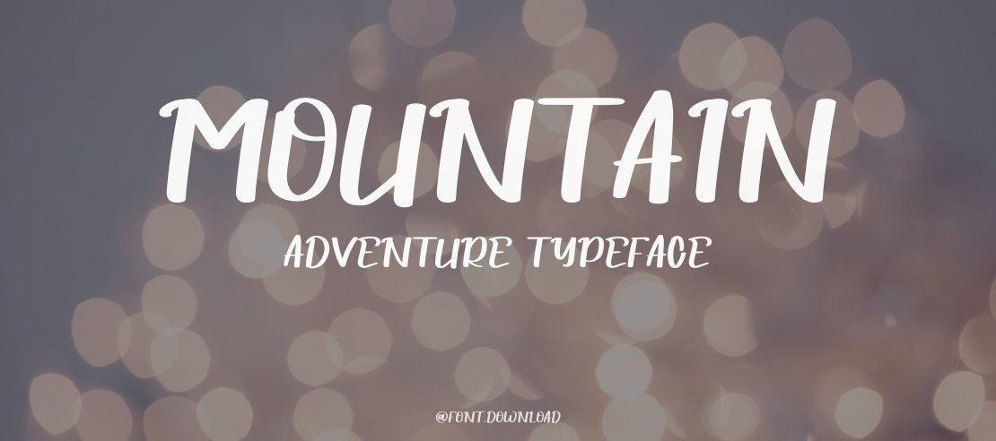 Mountain Adventure Font