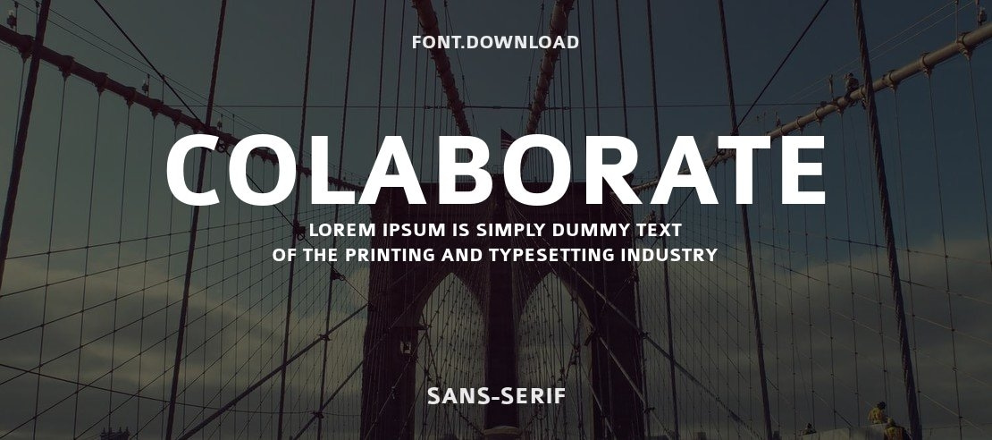 Colaborate Font Family