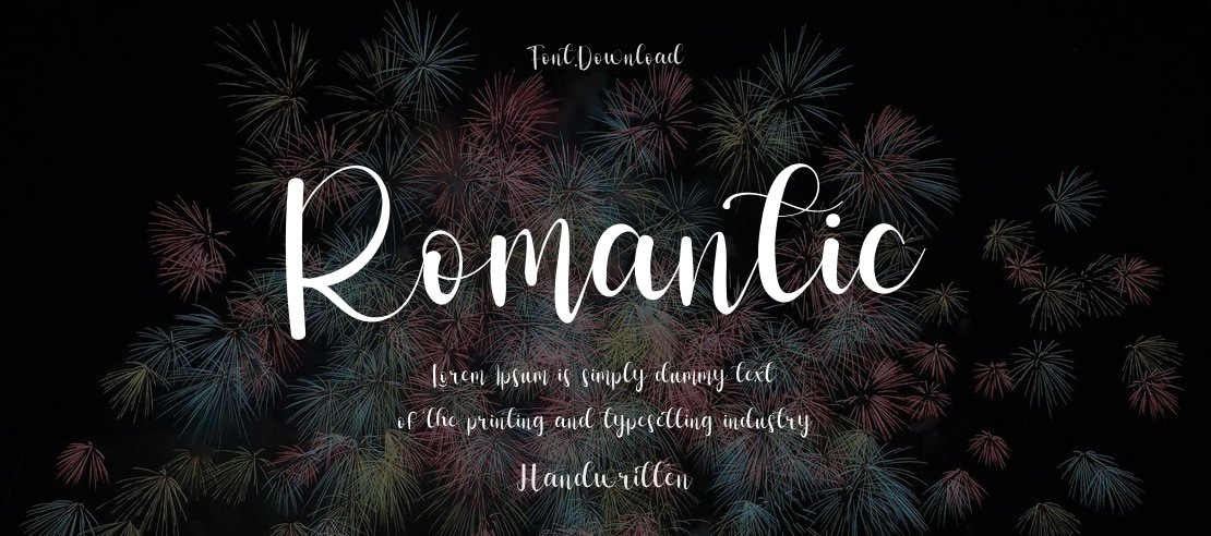 Romantic Font