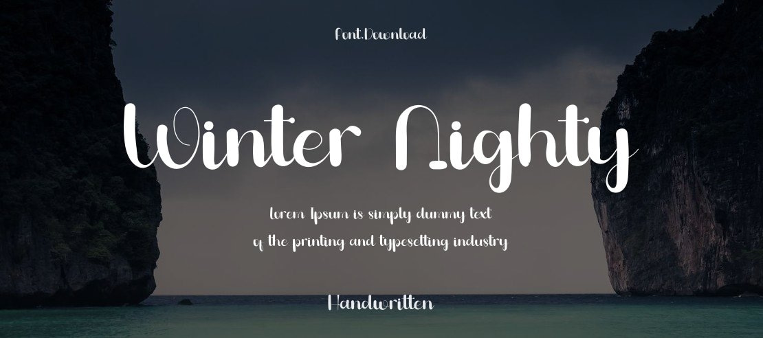 Winter Nighty Font